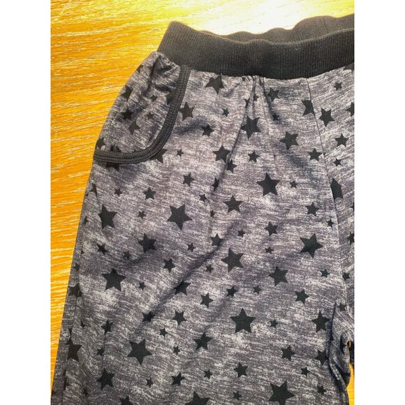 Cozy Star-Patterned Jogger Pants With Elastic Waistband & Cuffs - Picture 3 of 5